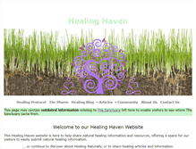 Tablet Screenshot of healing-haven.com